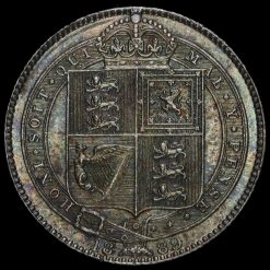 1889 Queen Victoria Jubilee Head Silver Shilling Reverse