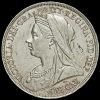 1897 Queen Victoria Veiled Head Silver LXI Crown Obverse