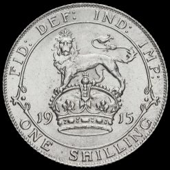 1915 George V Silver Shilling Reverse
