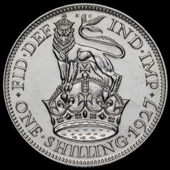 1927 George V Proof Silver Shilling Reverse