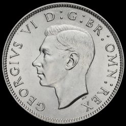 1945 George VI Silver Two Shilling Coin / Florin Obverse
