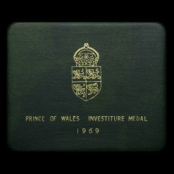 1969 Prince of Wales Investiture Large Silver Medal Case