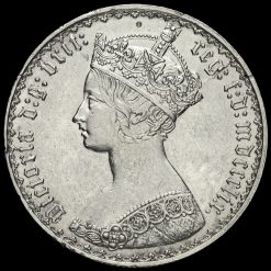 1859 Queen Victoria Gothic Florin Obverse