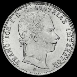 Austria - Habsburg 1864 A Franz Joseph I Silver 1/4 Florin Obverse