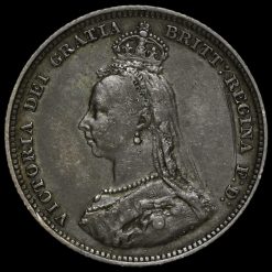 1887 Queen Victoria Jubilee Head Silver Shilling Obverse