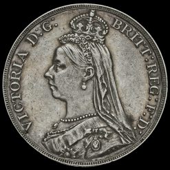 1888 Queen Victoria Jubilee Head Silver Crown Obverse