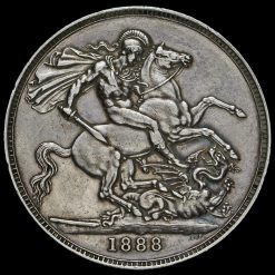 1888 Queen Victoria Jubilee Head Silver Crown Reverse