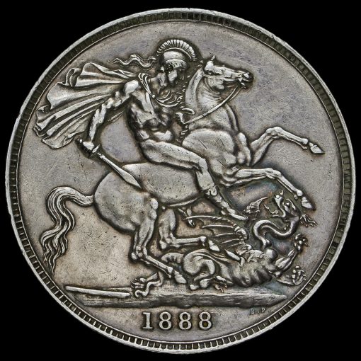 1888 Queen Victoria Jubilee Head Silver Crown Reverse