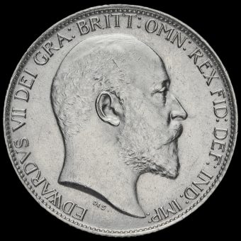 1902 Edward VII Silver Sixpence Obverse