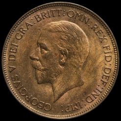 1929 George V Penny Obverse