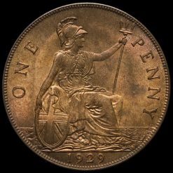 1929 George V Penny Reverse