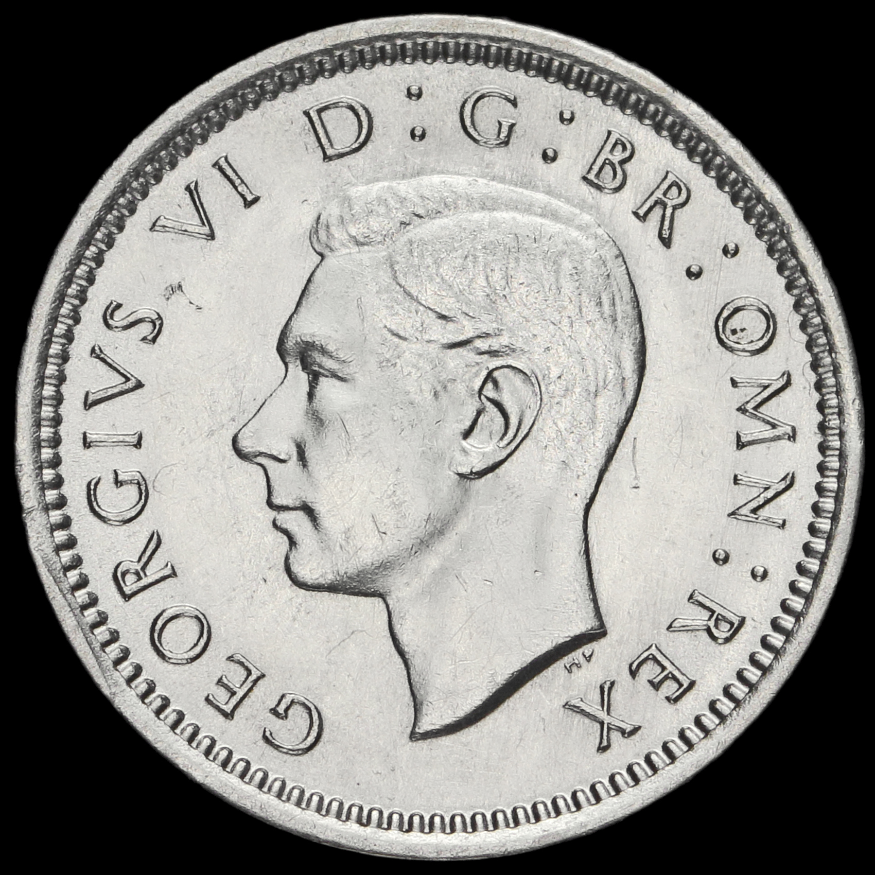 1944 George VI Silver Threepence,Very Rare, (ESC R2), A/UNC