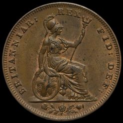 1831 William IV Copper Farthing Reverse