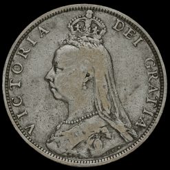 1890 Queen Victoria Jubilee Head Silver Florin Obverse