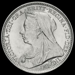 1894 Queen Victoria Veiled Head Silver Threepence Obverse