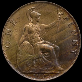 1904 Edward VII Penny Reverse