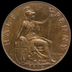 1916 George V Halfpenny Reverse