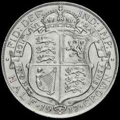 1917 George V Silver Half Crown Reverse