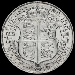 1919 George V Silver Half Crown Reverse