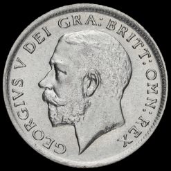1921 George V Silver Sixpence Obverse