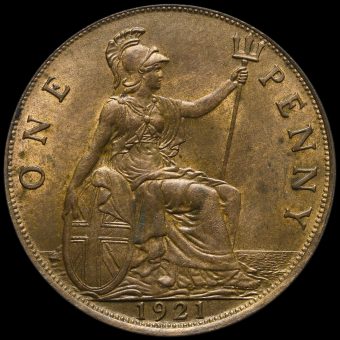 1921 George V Penny Reverse