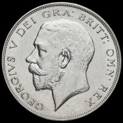 1926 George V Silver Half Crown Obverse