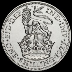 1927 George V Proof Silver Shilling Reverse