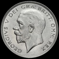 1929 George V Silver Half Crown Obverse