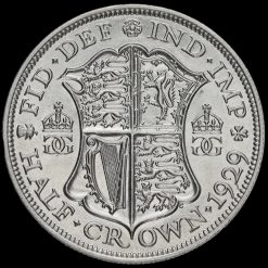 1929 George V Silver Half Crown Reverse