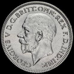 1930 George V Silver Sixpence Obverse