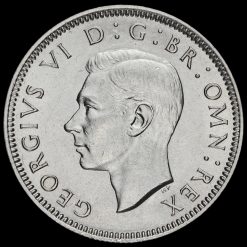 1938 George VI Silver English Shilling Obverse