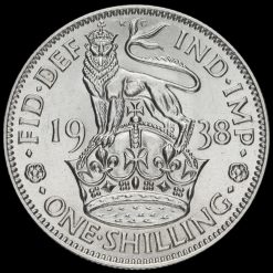 1938 George VI Silver English Shilling Reverse