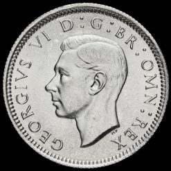 1943 George VI Silver Sixpence Obverse