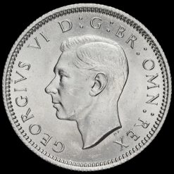 1946 George VI Silver Sixpence Obverse
