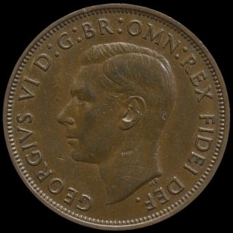 1950 George VI Penny Obverse