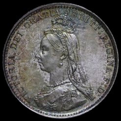 1887 Queen Victoria Jubilee Head Silver Threepence Obverse
