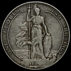 1905 Edward VII Silver Florin Reverse