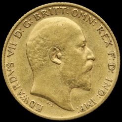1905 Edward VII Gold Half Sovereign Obverse