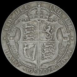 1907 Edward VII Silver Half Crown Reverse