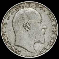 1910 Edward VII Silver Florin Obverse