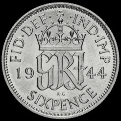 1944 George VI Silver Sixpence Reverse