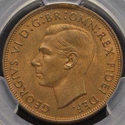 1951 George VI Penny Obverse