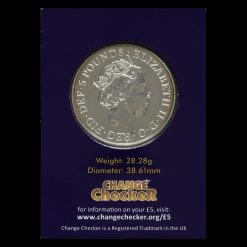2017 Queen Elizabeth II Sapphire Jubilee £5 Coin Obverse