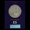 2017 Queen Elizabeth II Sapphire Jubilee £5 Coin Reverse
