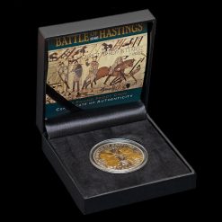 2016 Guernsey Battle of Hastings Proof Five Pounds Coin, Box, COA