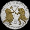 2016 Guernsey Battle of Hastings Proof Five Pounds Coin Reverse
