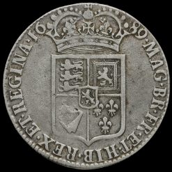 1689 William and Mary Early Milled Silver Half Crown Reverse