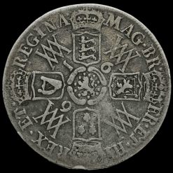 1693 William and Mary Early Milled Silver Half Crown Reverse