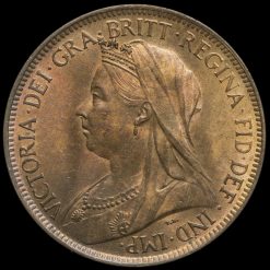 1899 Queen Victoria Veiled Head Halfpenny Obverse