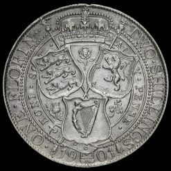 1901 Queen Victoria Veiled Head Silver Florin Reverse